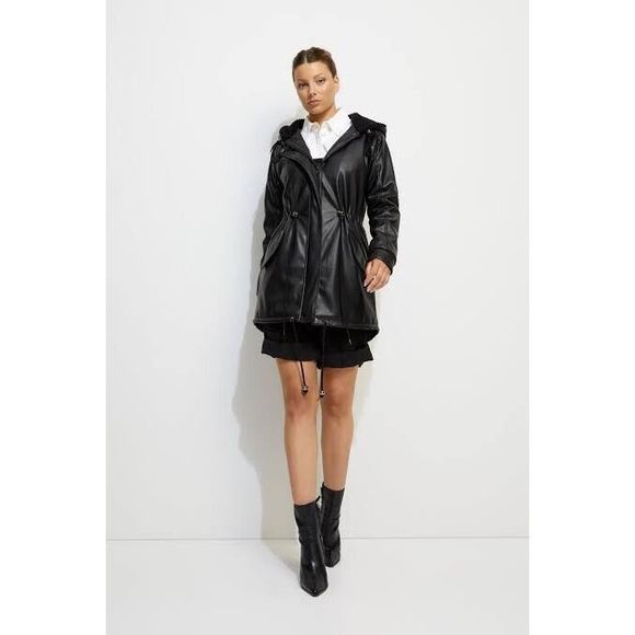Unreal Fur Wet And Wild Faux Leather Jacket Size XS. H
